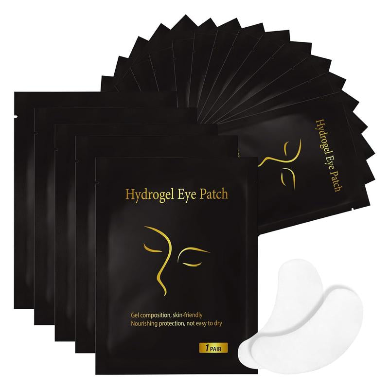 Baincre 50 Pairs Hydrogel Eye Patches, Gel Eye Pads Lash Extensions, under Eye Patches, Lint Free Eyelash Pads, Lash Lift Pads for Lash Extension Supplies, Beauty Eyelash Extension Tools Baincre