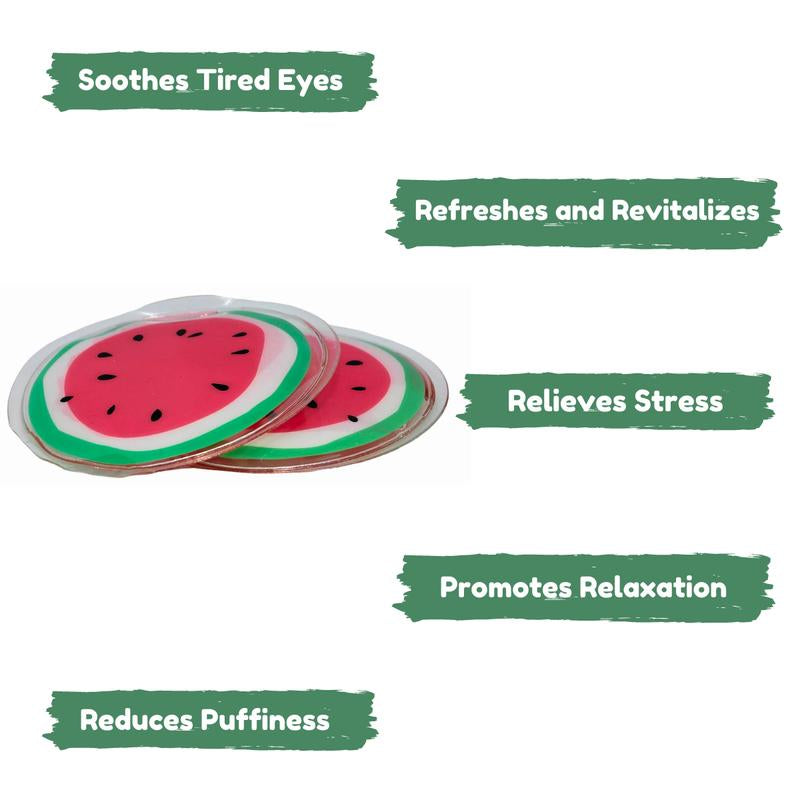 CALA Hot and Cold Eye Pads Watermelon, Relieves Puffiness and Tension, Soothing, Revitalizing, Refresh, Relieves Stress, Relax Skin Care Comfort