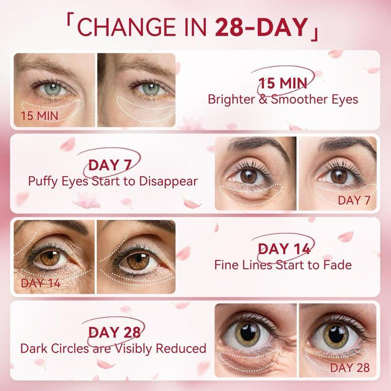 Rose Eye Mask– 60 Pcs, under Eye Patches,Eye Patches for Puffy Eyes,Hydrates, Improves and Firms the Eye Area, Suitable for Both Women and Men.