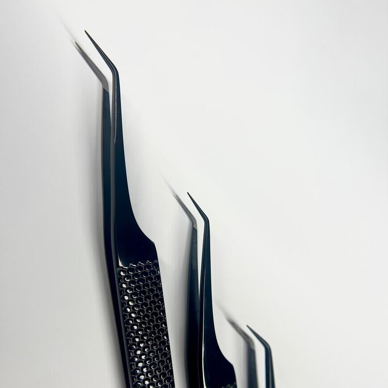 Midnight Tweezer Lash Extension Tweezers Fibergrip Tweezer
