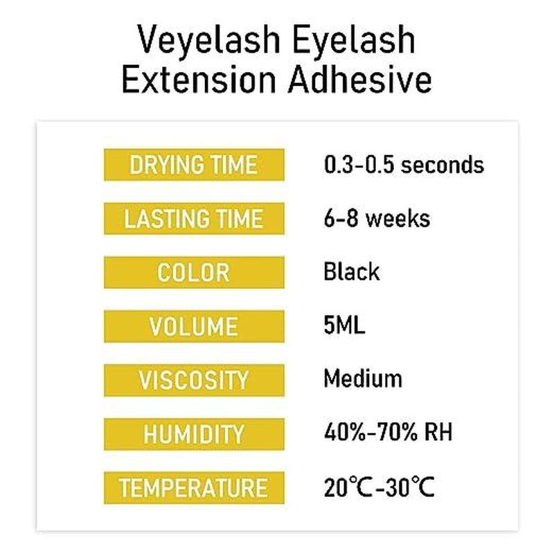 Veyelash —Volume 5Ml - Eyelash Extension Glue-Power Bond0.3-0.5S