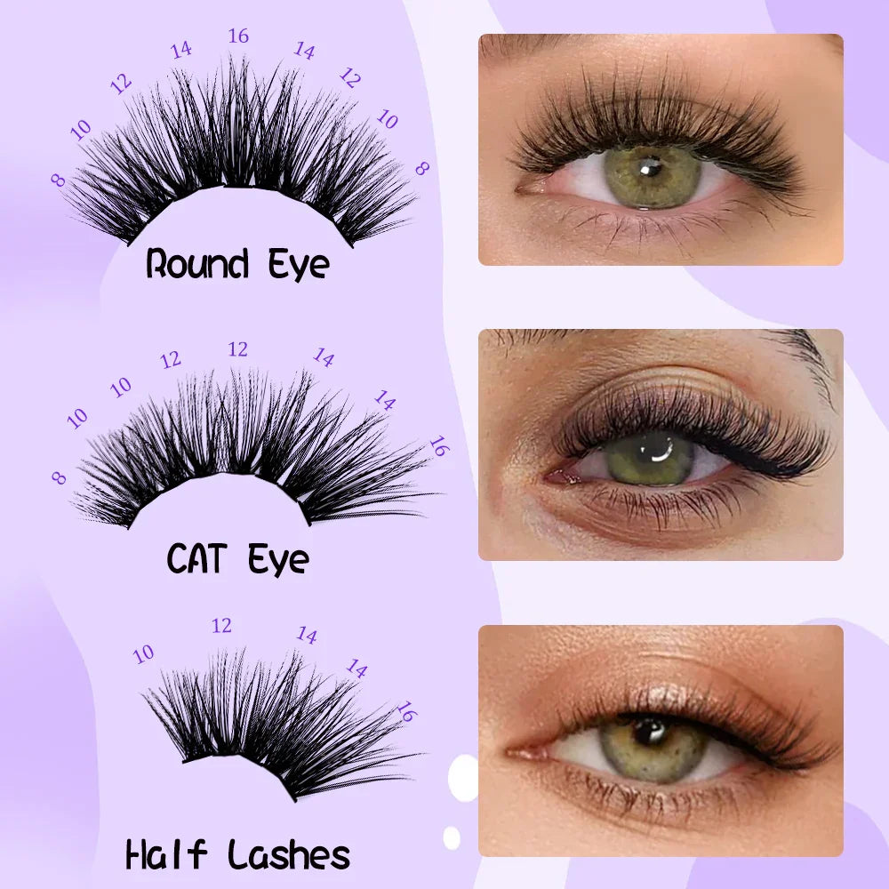 DIY Lash | Bottom Lash | 7D 20D Clusters | One More+™ Black Color Lashes