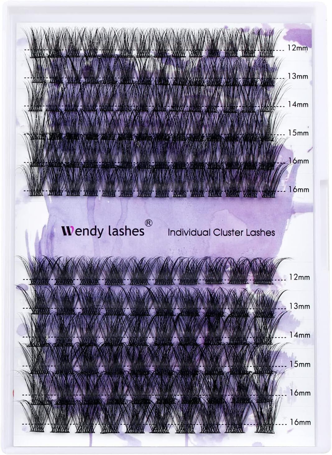 Individual Lashes D Curl Cluster Lashes 0.07 D Curl 12-16Mm DIY Lash Extensions