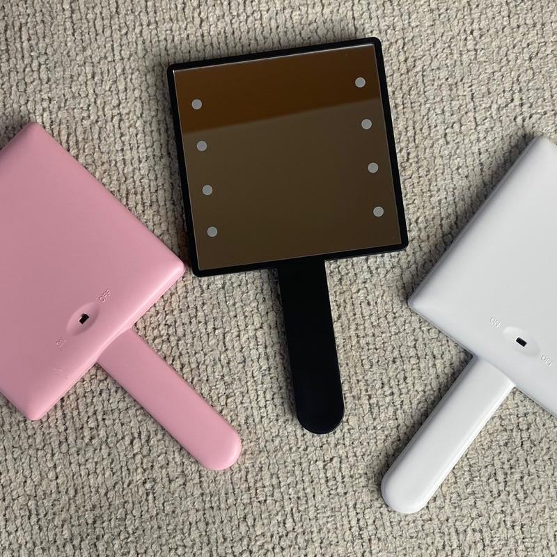 LED Cosmetic Makeup Hand Mirrors Compact Gift