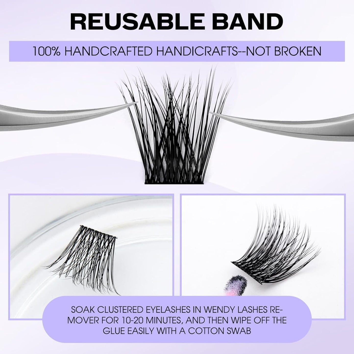 Individual Lashes D Curl Cluster Lashes 0.07 D Curl 12-16Mm DIY Lash Extensions