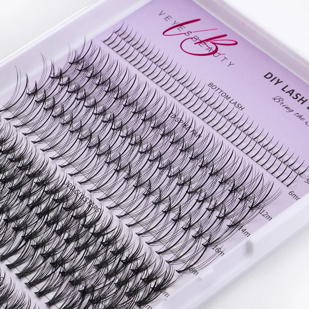 DIY Lash | Bottom Lash | 7D 20D Clusters | One More+™ Black Color Lashes