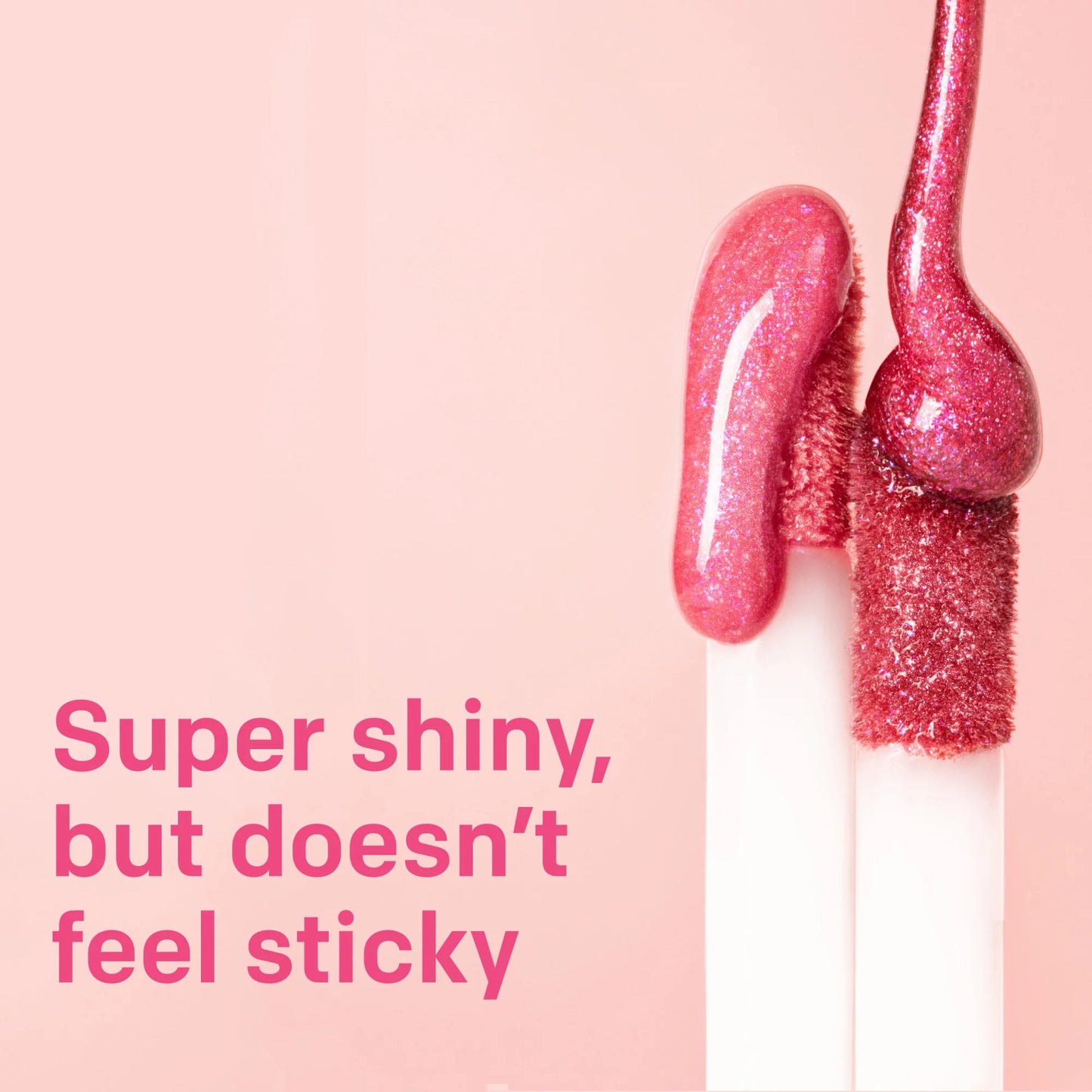 Lip Gloss by , Non-Sticky Lip Makeup, Holographic Glitter Finish, Hypoallergenic, 800 Ethereal