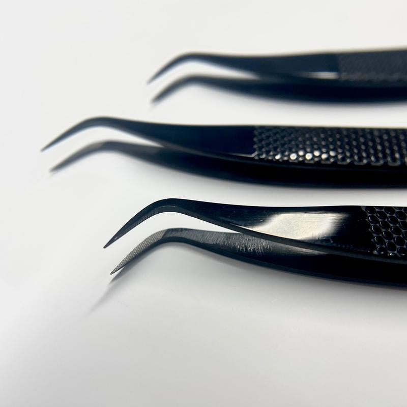 Midnight Tweezer Lash Extension Tweezers Fibergrip Tweezer
