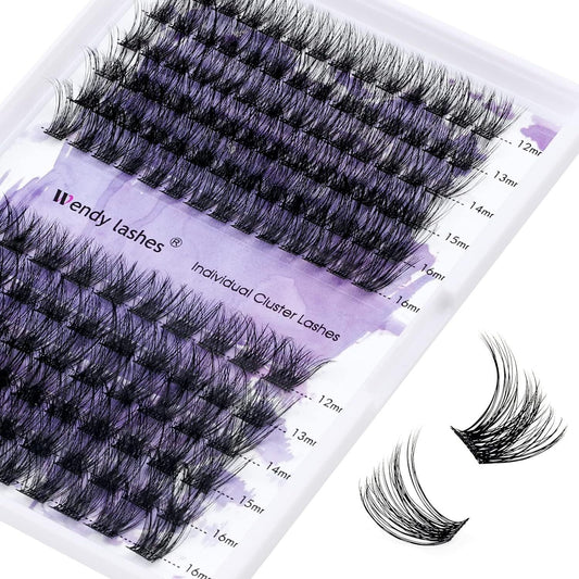 Individual Lashes D Curl Cluster Lashes 0.07 D Curl 12-16Mm DIY Lash Extensions