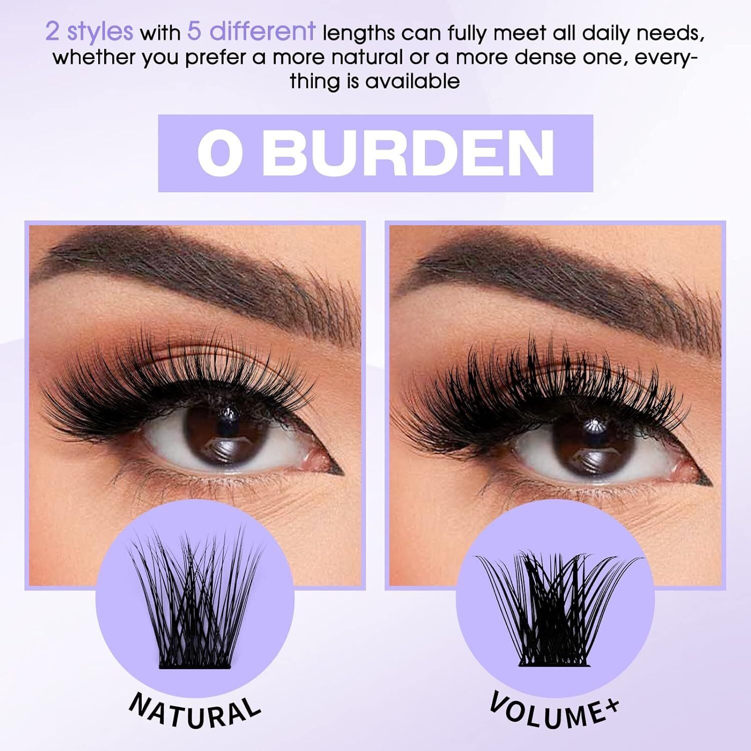 Individual Lashes D Curl Cluster Lashes 0.07 D Curl 12-16Mm DIY Lash Extensions